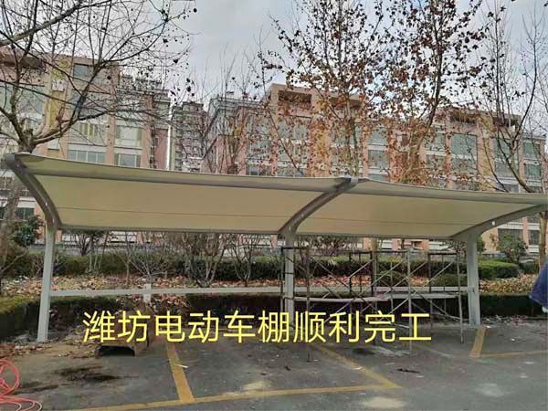 濰坊電動車棚順利完工